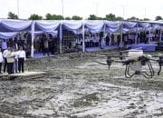 Presiden Prabowo Tebar Benih Padi Dengan Teknologi Drone Pertanian – Sekretariat Kabinet Republik Indonesia