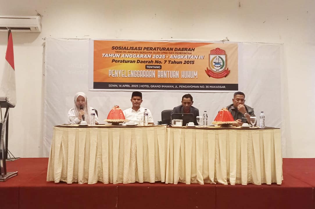 Anggota DPRD Makassar Adi Akbar Sosialisasi Perda Bantuan Hukum
