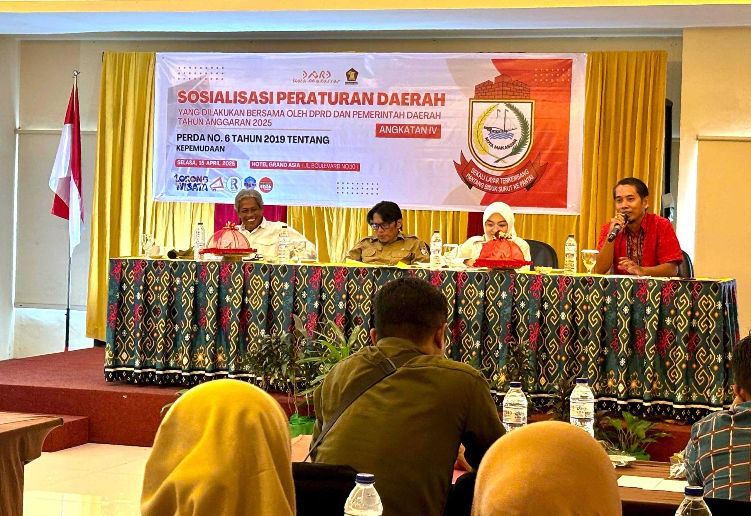 Anggota DPRD Makassar Budi Hastuti Sosialisasi Perda Kepemudaan