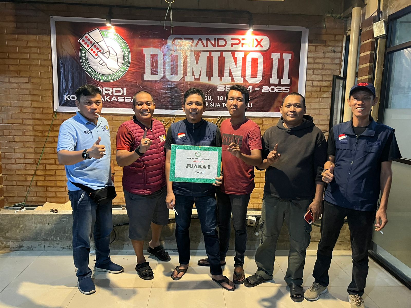 Komunitas Pemuda Kreatif Mamajang (PKM) Raih Juara 1 di Grand Prix Domino II Seri 4