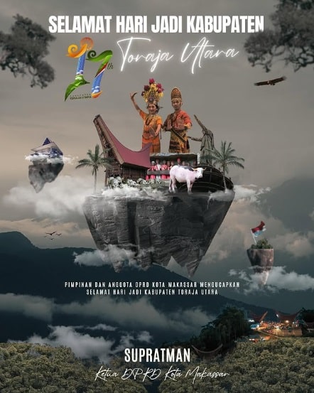 DPRD Makassar Ucapkan Selamat Hari Jadi Kabupaten Toraja Utara ke-17 Tahun