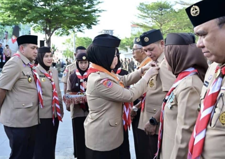 Ketua DPRD Makassar Supratman Hadiri Apel Besar Hari Pramuka ke-64