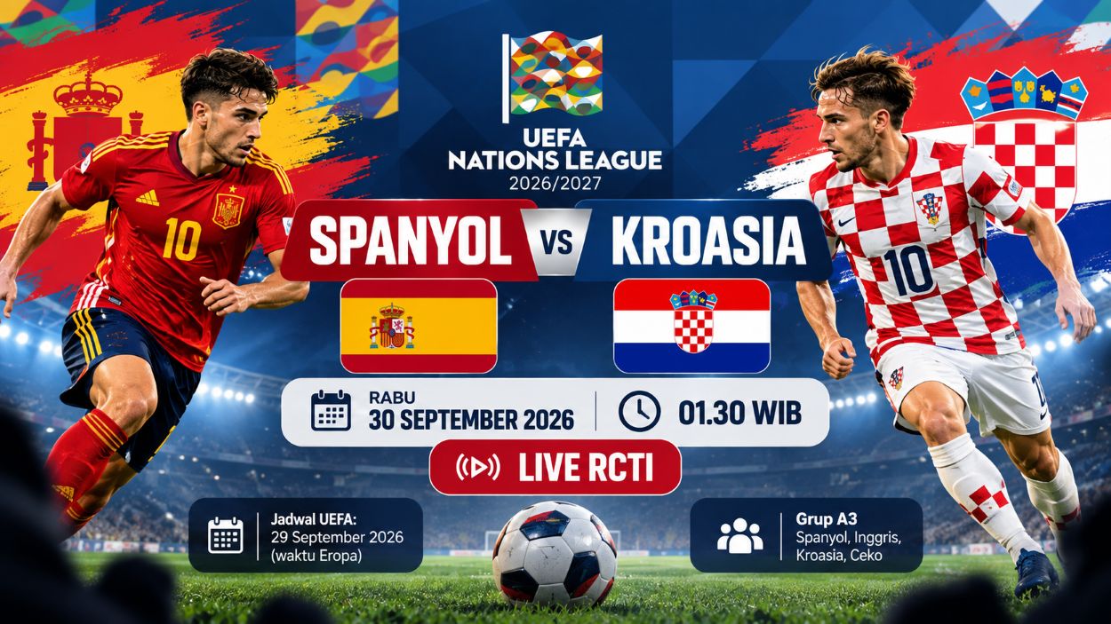 Spanyol vs Kroasia di Nations League 2026: Jadwal, Live RCTI dan Duel Baturina
