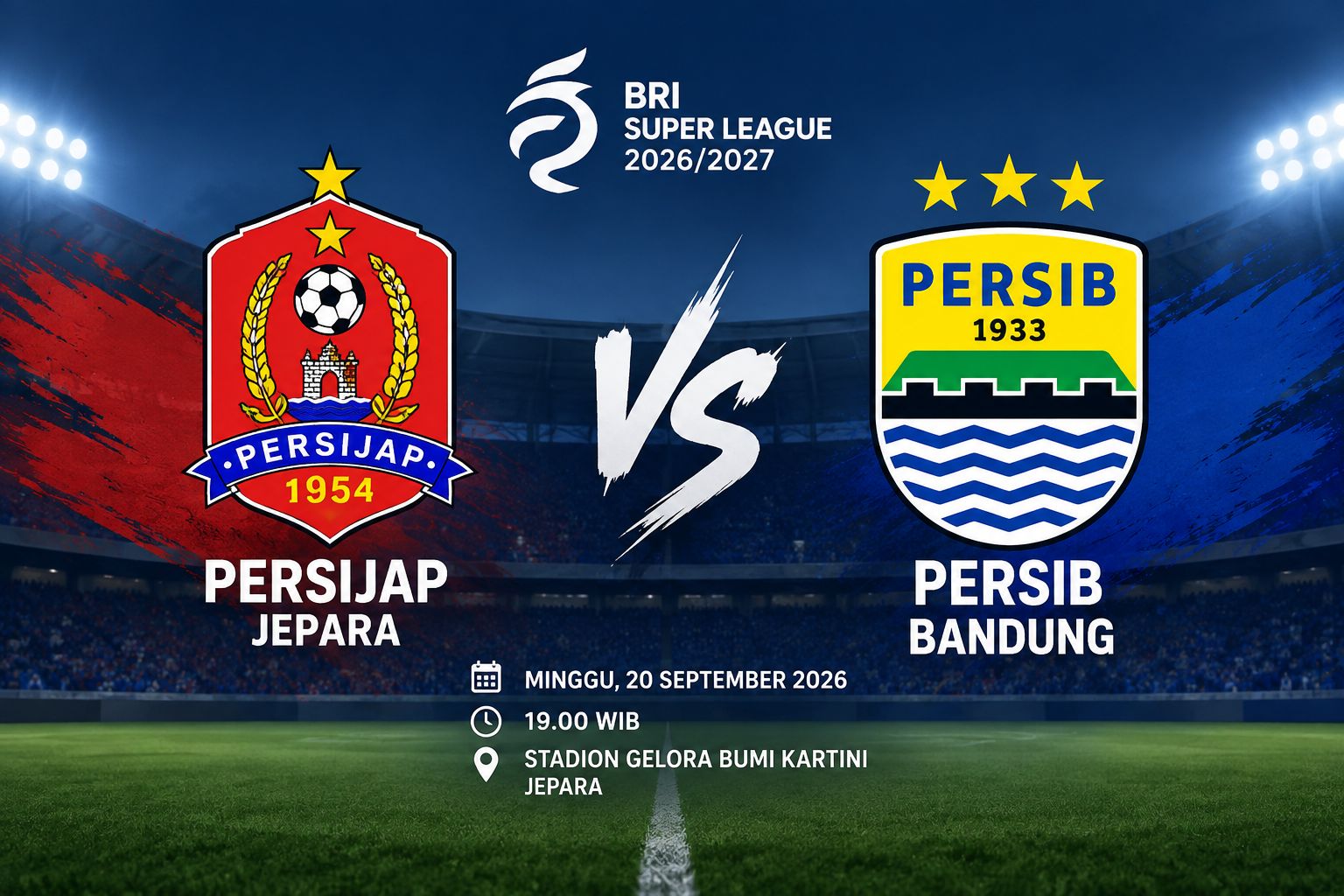Live Streaming Persijap vs Persib Hari Ini, Link Nonton Resmi dan Jam Kick-off 19.00 WIB