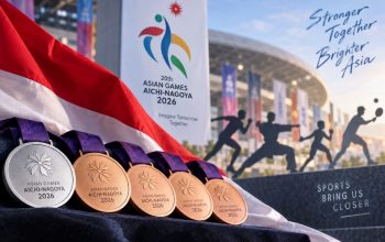 Klasemen Medali Asian Games 2026: Indonesia Raih 6 Medali, 1 Perak dan 5 Perunggu Klasemen Medali Asian Games 2026: Indonesia Raih 6 Medali, 1 Perak dan 5 Perunggu