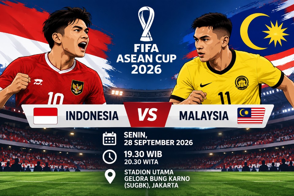 Preview Malaysia vs Indonesia di FIFA ASEAN Cup 2026: Duel Sengit Grup A di SUGBK