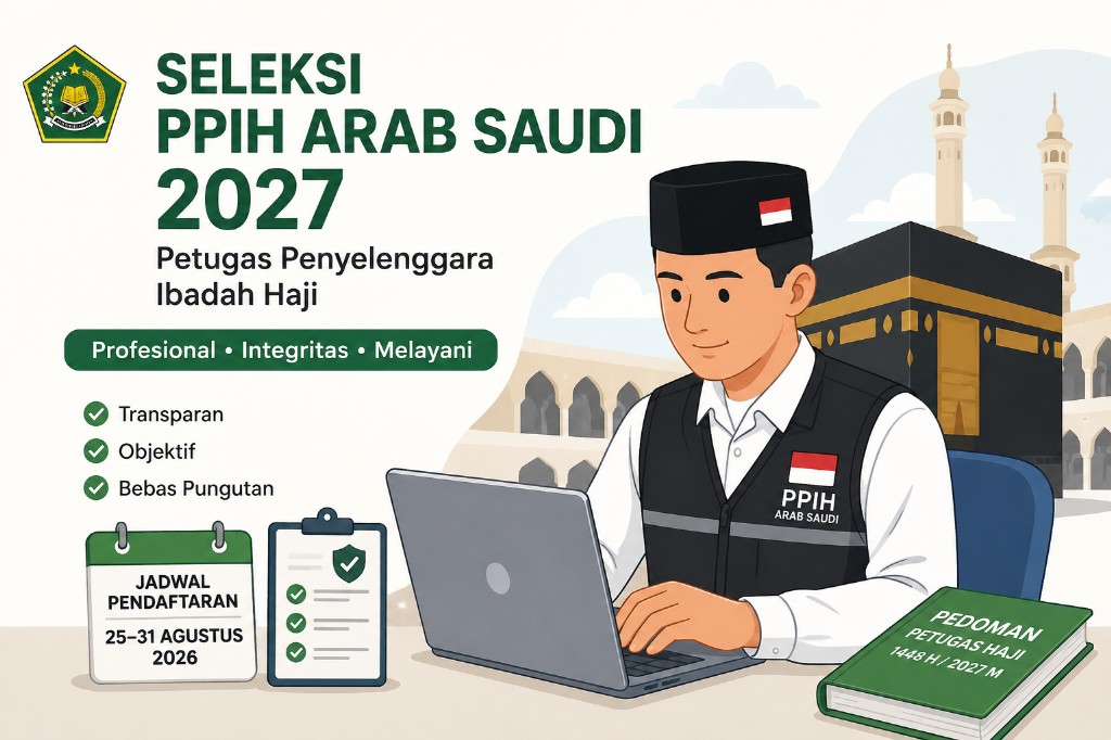 Seleksi PPIH Arab Saudi 2027 Resmi Dibuka, Simak Syarat, Jadwal, dan Cara Pendaftarannya