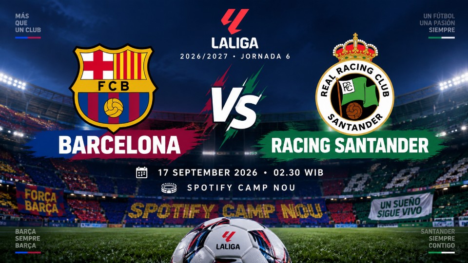 Barcelona vs Racing Santander 7-2: Raphinha Hat-trick, Statistik, Pemain dan Klasemen