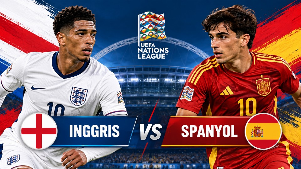 Live Score Inggris vs Spanyol: Pertandingan Belum Dimulai, Kick-off 02.45 WIB