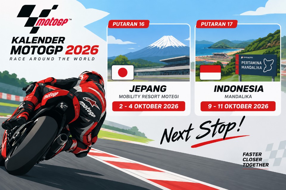 Jadwal MotoGP 2026 Lengkap: Seri Berikutnya Jepang dan Indonesia
